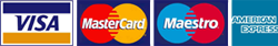 Credit/Debit cards we accept